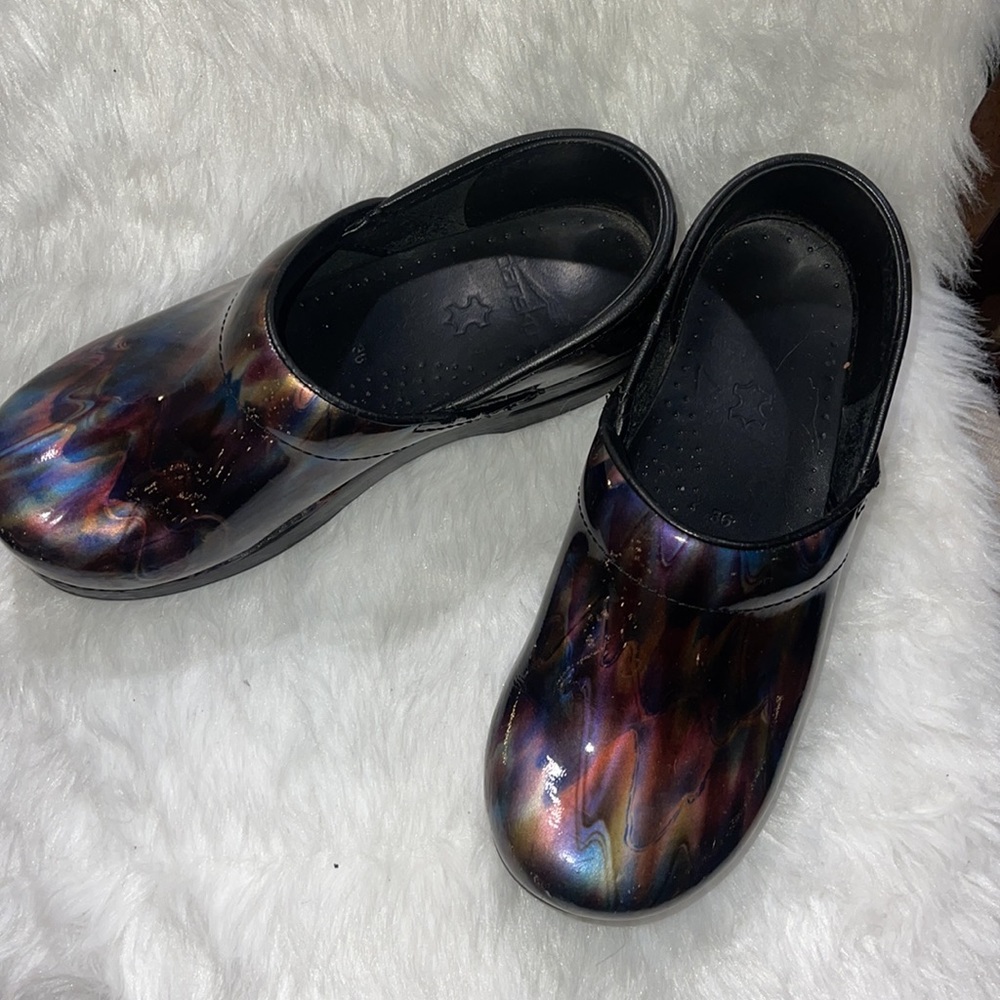 Dansko nursing clogs.